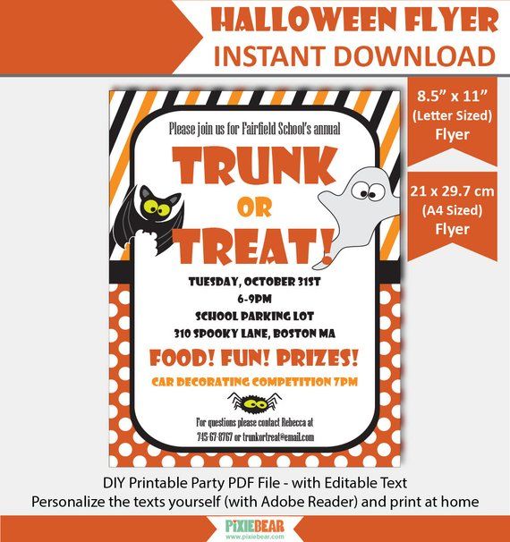 Trunk Or Trea Chili Cook Off Flyer Download